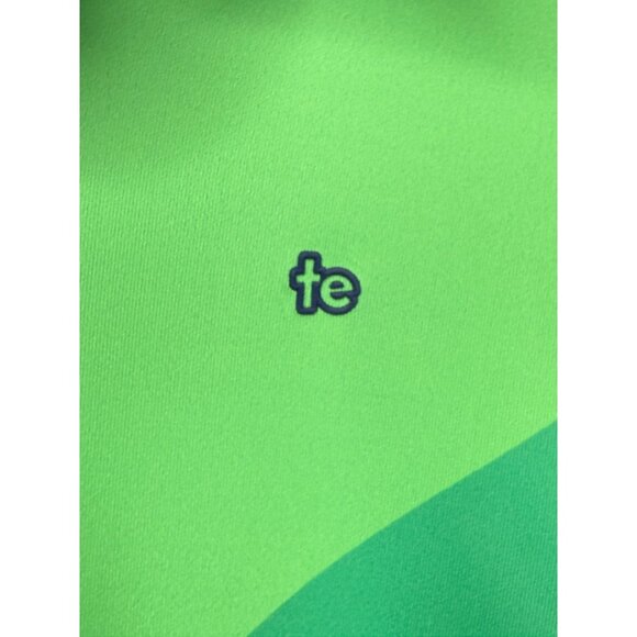 Tipsy Elves Men's Small Golf Polo NWT Birdie Little Secrets Green Blue Stretch S - Picture 4 of 8